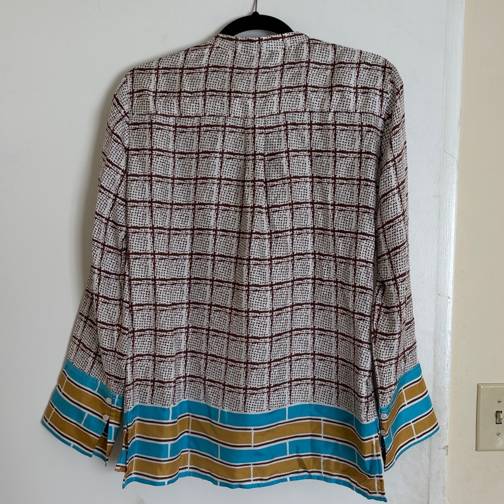 J. Crew Collection Silk Patterned Top - Picture 5 of 5